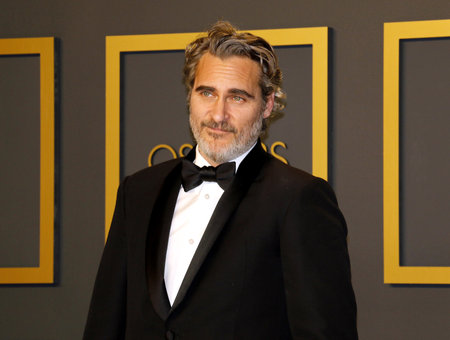 Joaquin Phoenix at the 92nd Academy Awards - Press Room held at the Dolby Theatre in Hollywood, USA on February 9, 2020.のeditorial素材