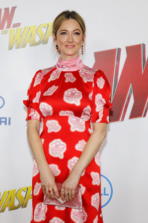 Judy Greer at the Los Angeles premiere of 'Ant-Man And The Wasp' held at the El Capitan Theatre in Hollywood, USA on June 25, 2018.のeditorial素材