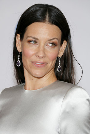 Evangeline Lilly at the Los Angeles premiere of 'Ant-Man And The Wasp' held at the El Capitan Theatre in Hollywood, USA on June 25, 2018.のeditorial素材