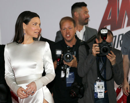 Evangeline Lilly at the Los Angeles premiere of 'Ant-Man And The Wasp' held at the El Capitan Theatre in Hollywood, USA on June 25, 2018.のeditorial素材