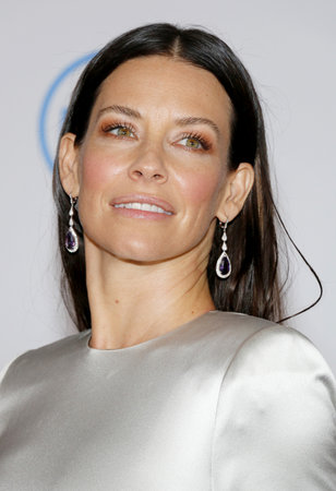 Evangeline Lilly at the Los Angeles premiere of 'Ant-Man And The Wasp' held at the El Capitan Theatre in Hollywood, USA on June 25, 2018.のeditorial素材