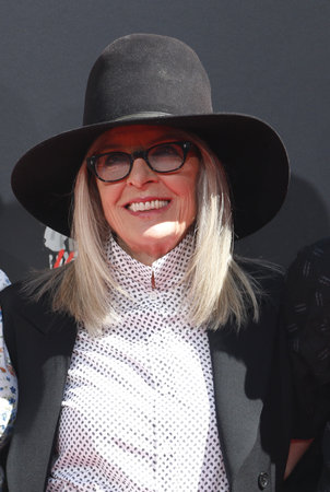 Diane Keaton at Diane Keaton Hand- and Footprint Ceremony held at the TCL Chinese Theater in Hollywood, USA on August 11, 2022.のeditorial素材