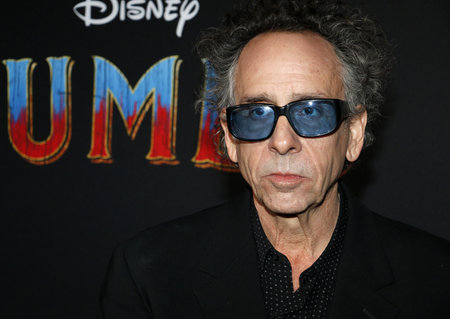 Tim Burton at the World premiere of 'Dumbo' held at the El Capitan Theatre in Hollywood, USA on March 11, 2019.のeditorial素材