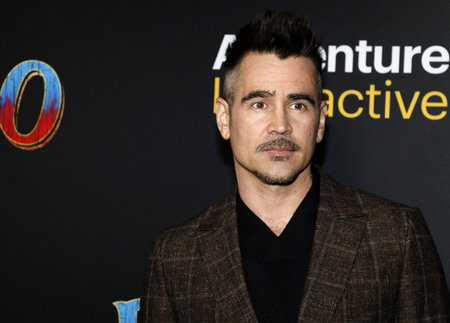 Colin Farrell at the World premiere of 'Dumbo' held at the El Capitan Theatre in Hollywood, USA on March 11, 2019.のeditorial素材
