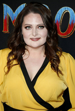 Lauren Ash at the World premiere of 'Dumbo' held at the El Capitan Theatre in Hollywood, USA on March 11, 2019.のeditorial素材