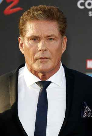 David Hasselhoff at the Los Angeles premiere of 'Guardians Of The Galaxy Vol. 2' held at the Dolby Theatre in Hollywood, USA on April 19, 2017.のeditorial素材