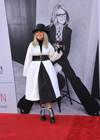 Diane Keaton at the AFI Life Achievement Award Gala Tribute To Diane Keaton held at the Dolby Theatre in Hollywood, USA on June 8, 2017.のeditorial素材