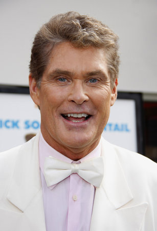 David Hasselhoff at the Los Angeles premiere of 'Hop' held at the Universal Studios Hollywood in Universal City, USA on March 27, 2011.のeditorial素材