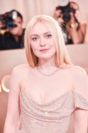 Dakota Fanning at the 83rd Annual Golden Globe Awards held at the Beverly Hilton in Beverly Hills, USA on January 11, 2026.のeditorial素材