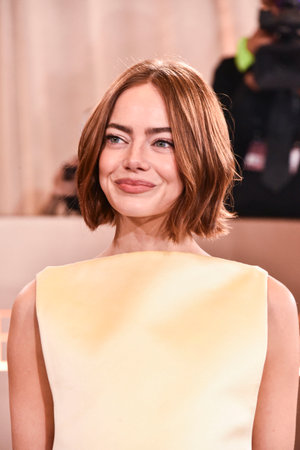 Emma Stone at the 83rd Annual Golden Globe Awards held at the Beverly Hilton in Beverly Hills, USA on January 11, 2026.のeditorial素材