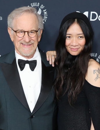 Steven Spielberg and Chloのeditorial素材