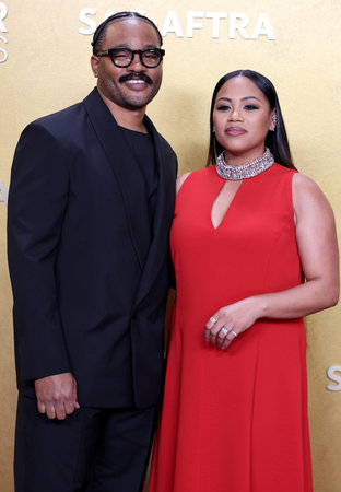 Ryan Coogler and Zinzi Coogler at the 32nd Annual Actor Awards held at Shrine Auditorium and Expo Hall in Los Angeles, USA on March 1, 2026.のeditorial素材
