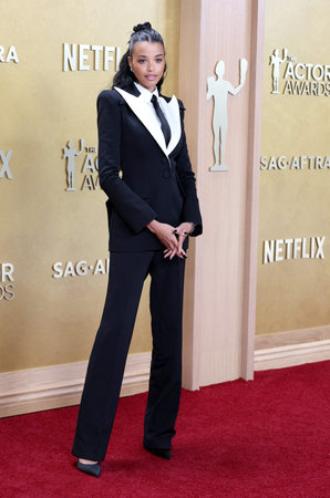 Ella Balinska at the 32nd Annual Actor Awards held at Shrine Auditorium and Expo Hall in Los Angeles, USA on March 1, 2026.のeditorial素材