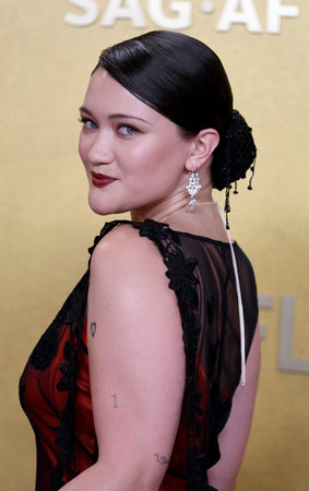 Isa Briones at the 32nd Annual Actor Awards held at Shrine Auditorium and Expo Hall in Los Angeles, USA on March 1, 2026.のeditorial素材