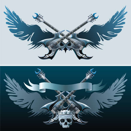 Heavy rock symbols.のイラスト素材