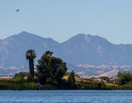 Mt Diablo from Indian Sloughの写真素材
