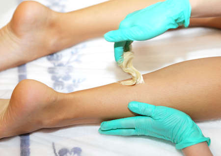 Wax epilationの写真素材