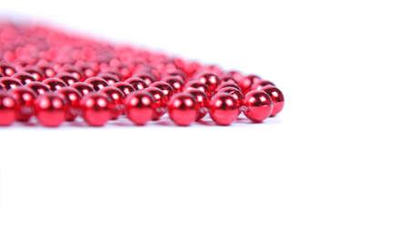 red christmas ball isolated on white background