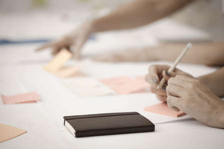 Team succes. Photo young business managers working with new startup project.の写真素材