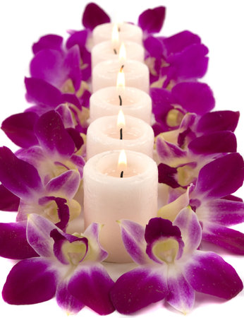 Aromatic candlesの写真素材