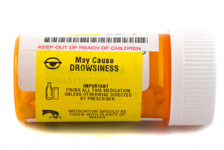 Medicine in a bottleの写真素材