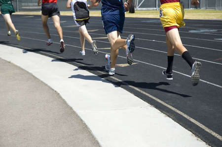 Athletes racingの写真素材