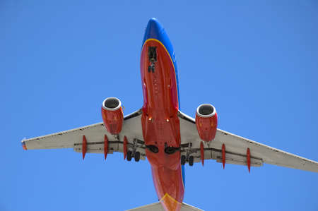 Plane landing の写真素材