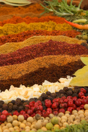 Healthy organic spices and herbs 