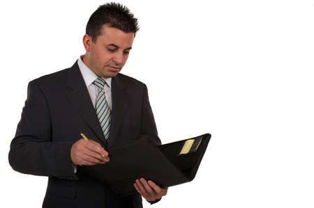 Businessman working
