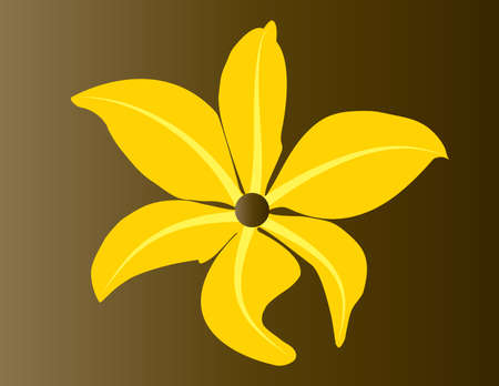 Beautiful tropical flower (vector)のイラスト素材