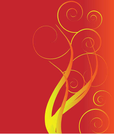 Fire of swirlsのイラスト素材