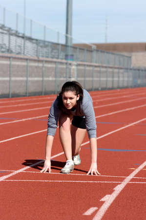 An athlete getting ready for the competition