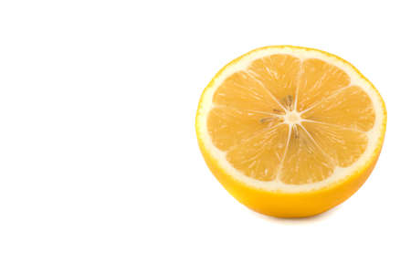 Organic lemon from my gardenの写真素材