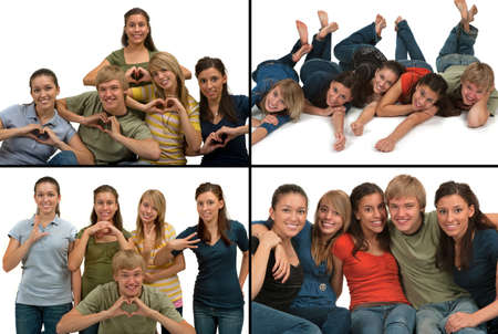 Love and friendship collageの写真素材