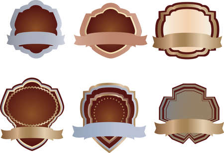 Vector labelsのイラスト素材