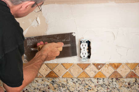 Tiling backsplash 