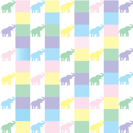 Elephant patternのイラスト素材