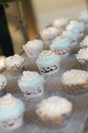 decorations of a catholic baptism partyの写真素材