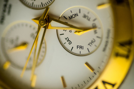 time concept, detail of a watchの写真素材