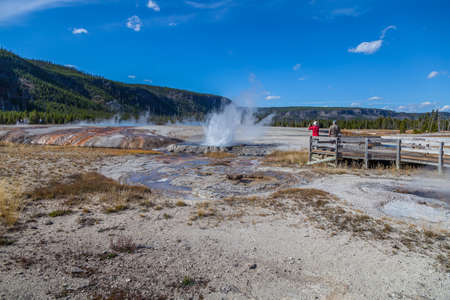 yellowstone national parkの写真素材