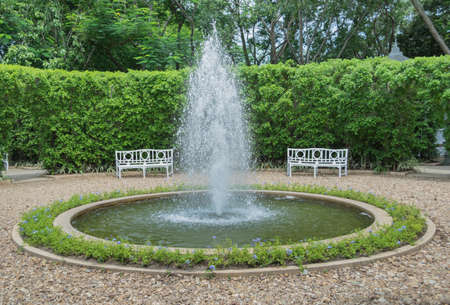 fountain in the garden centerの写真素材