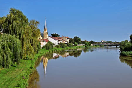 Lugoj from the Iron Bridgeの写真素材