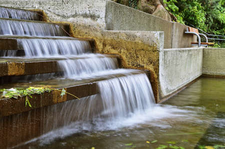 Artificial waterfall in Kurpark Oberlaa, Vienna