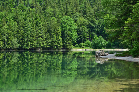 Vorderer Langbathsee reflections