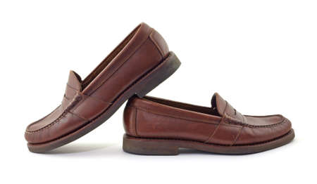 Leather loafers の写真素材