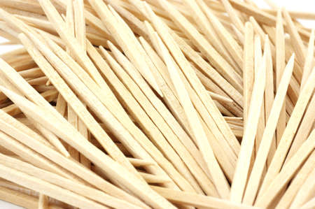 Wood toothpicks の写真素材