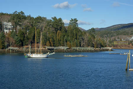 Northeast Harbor, Maineの写真素材