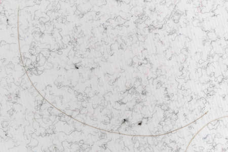 Close view of fabric hair and dirt on the adhesive of a lint brush.の写真素材