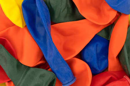 Close view of new colorful party balloons.の写真素材