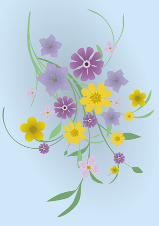 A bouquet of flowersのイラスト素材